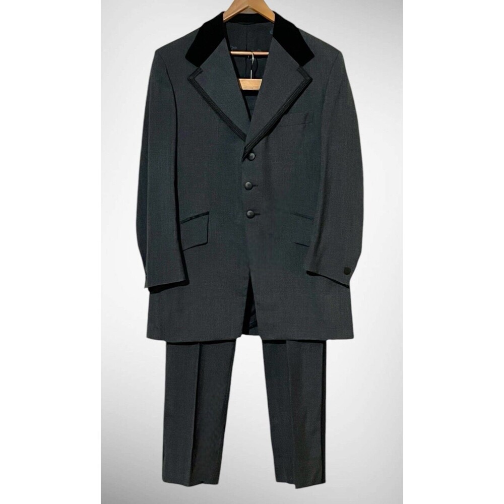 Vintage Prince Edward By Lord West Tuxedo Jacket (42) & Pants (36x30) Charcoal